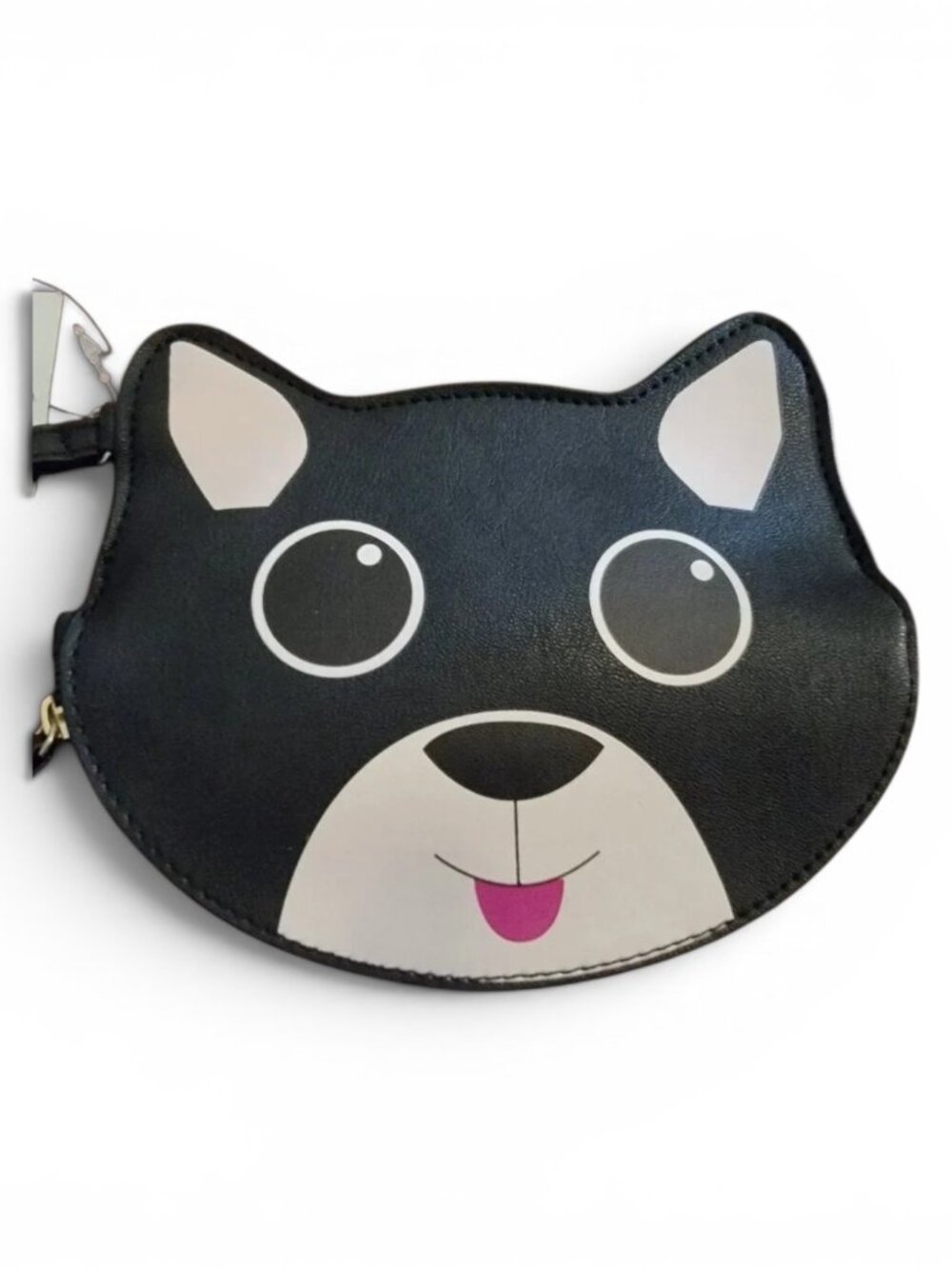 Betsey Johnson Dog Wristlet NWT Black Puppy Coin Purse Novelty Zip Pouch Cute